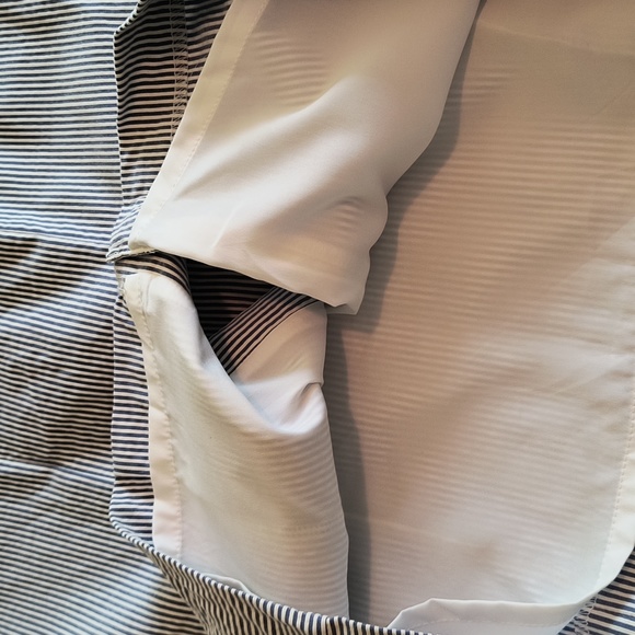 NWT 7th Ave Ny & Co Blue and white striped seersucker Pencil skirt sz: 18 - Picture 13 of 16